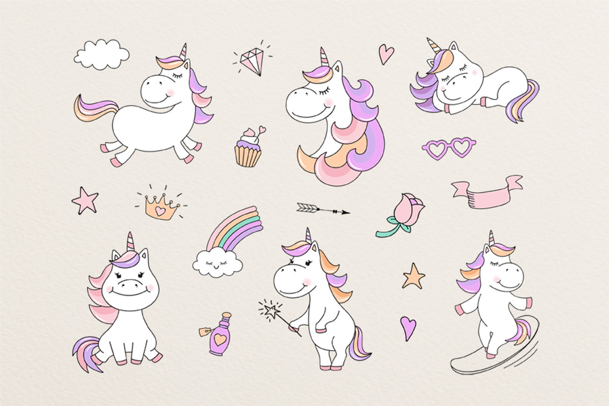 Unicorns Are Real Clipart, an Illustration by Teneresa (Photo 3 of 5)