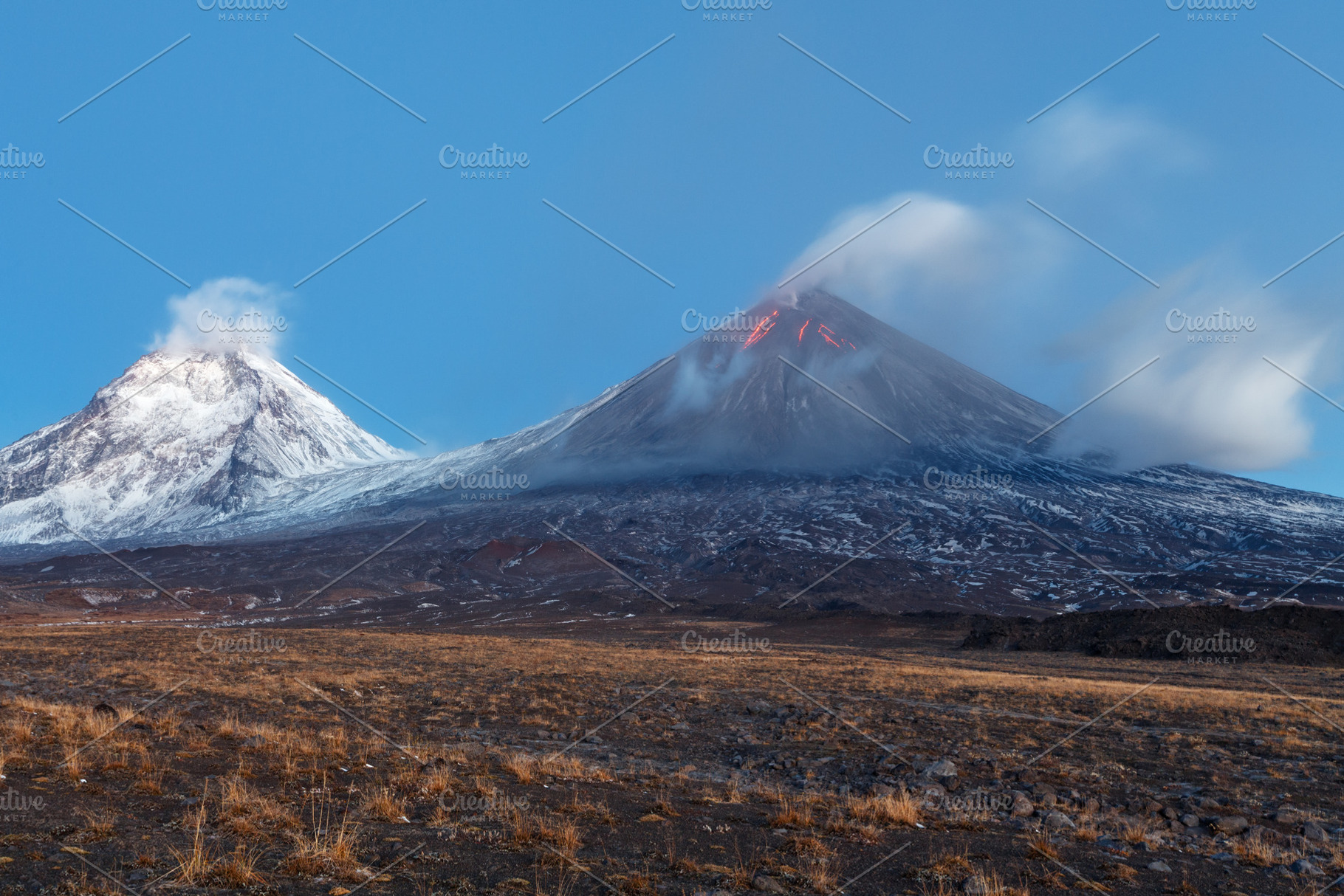 Eruption active volcano landscape, a Nature Photo by Alexander-Piragis