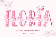 Floria – Floral Decorative Font, a Symbol Font by AnningArts (Thumbnail 1 of 7)