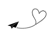 Paper Airplane Heart SVG Bundle, an Illustration by jahid234 (Thumbnail 13 of 31)