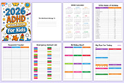 2026 ADHD Workbook For Kids Canva, a Stationery Template by Mustafiz (Thumbnail 3 of 8)