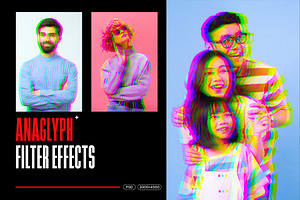 Anaglyph Photo Filter Effect, an Action Add-On by Photoshop Action