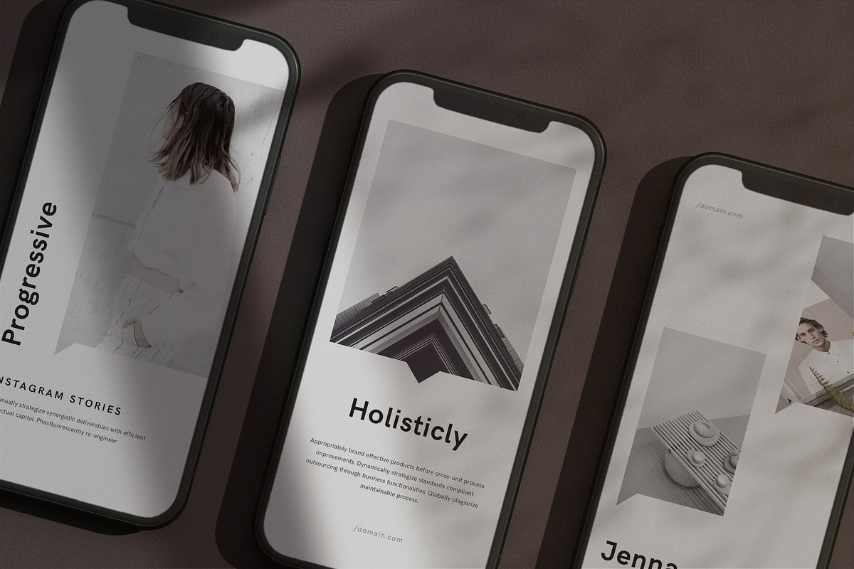 Gariot Phone Mockups Natural Shadows, a Product Mockup by Goashape Studio (Photo 3 of 9)
