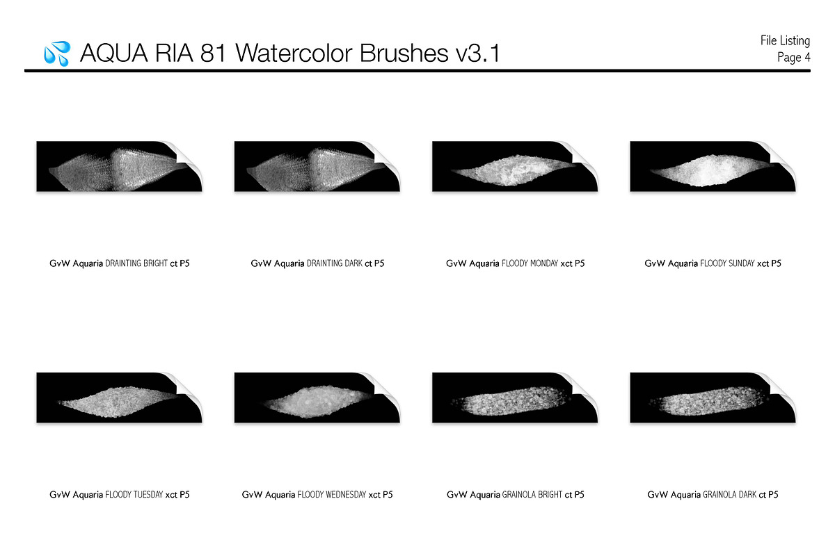 AQUA-RIA: 110+ Watercolor Brushes, a Brush Add-On by Georg's Procreate Brushes (Photo 5 of 6)