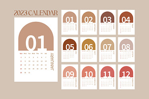 Simple 2023 New Year Calendar