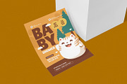 Chubby Cat Baby Shower Invitation, an Invitation Template by Esensifiksi.studio (Thumbnail 2 of 2)