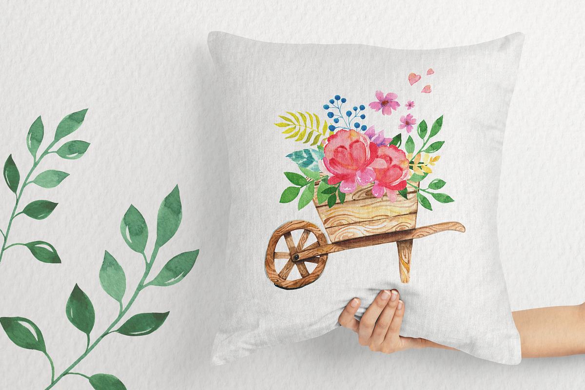 Watercolor Garden. Illustrations set, a Seasonal Illustration by iri-illustration (Photo 6 of 8)