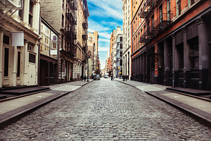 New york city manhattan soho street stock photo containing new and york