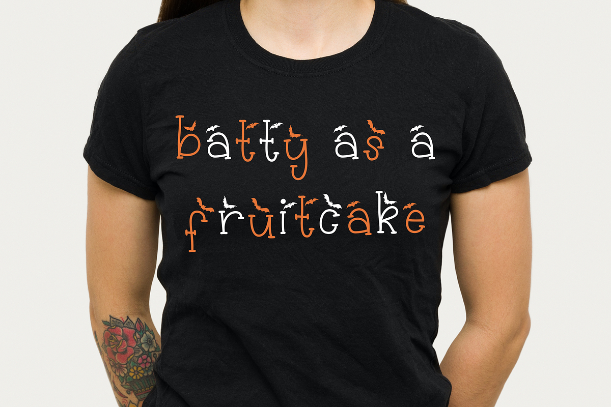 Batty Belfry Halloween Bats Font, a Serif Font by Dancing with Ink (Photo 20 of 24)