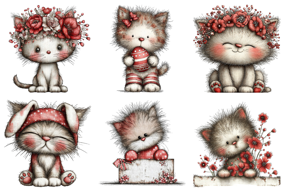 Cute Cat Easter Sublimation, an Illustration by designcity5 (Photo 4 of 5)