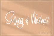 Sailing & Wishes Script Font, a Script Font by Salt & Pepper Designs (Thumbnail 1 of 10)