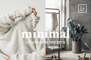 4 Lightroom Presets MINIMAL