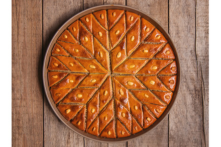 Oriental sweet baklava with nuts, a Food & Drink Photo by yanadjana