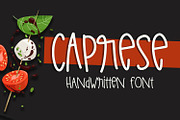 Caprese Handwritten Font, a Handwritten Font by Sabrina Schleiger Design (Thumbnail 1 of 3)