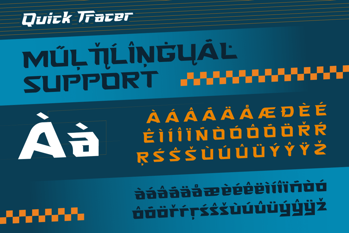 Quick Tracer, a Font by kerismaker (Photo 2 of 12)