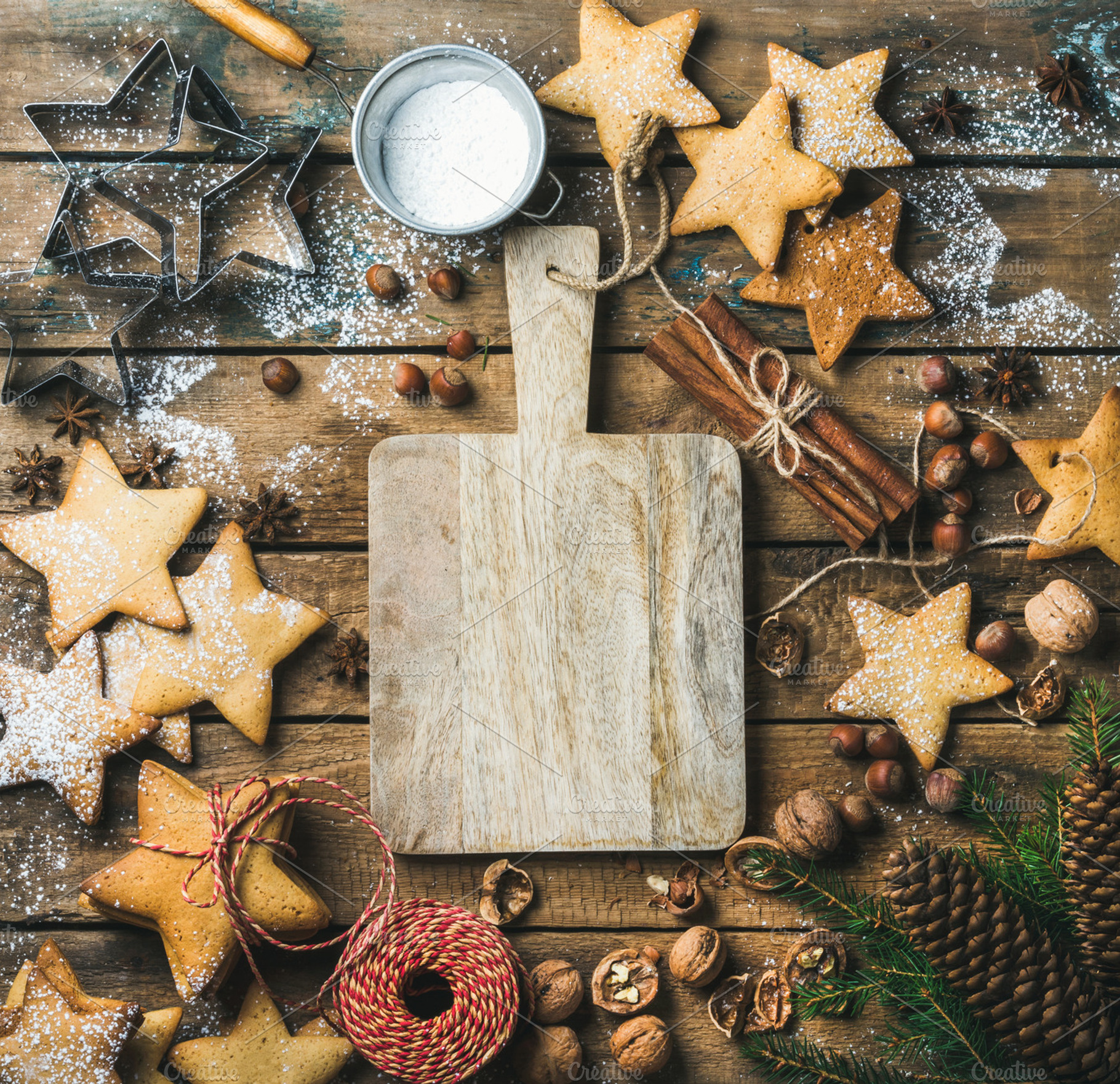 Christmas new year background stock photo containing food and background, a Holiday Photo by Foxys