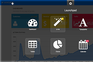 LaunchPad - Responsive Admin