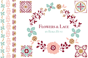 Wedding Florals - Vector Clip Art, a Pattern Graphic by reika (Thumbnail 1 of 2)