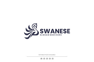 Monoline Modern Swan Logo Design, a Branding & Logo Template by Artnivora.Std