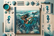 UNDERWATER STEAMPUNK CLIPART, a Person Illustration by Daring Digies (Thumbnail 8 of 8)