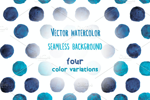 Vector watercolor dots preview 6
