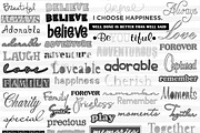 Procreate Stamp Brushes Words/Quotes, a Brush Add-On by Li Zamperini (Thumbnail 3 of 7)