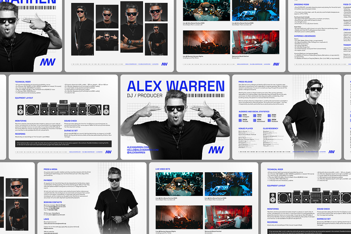 Club DJ Press Kit / EPK Template, a Resume Template by vinyljunkie (Photo 2 of 8)