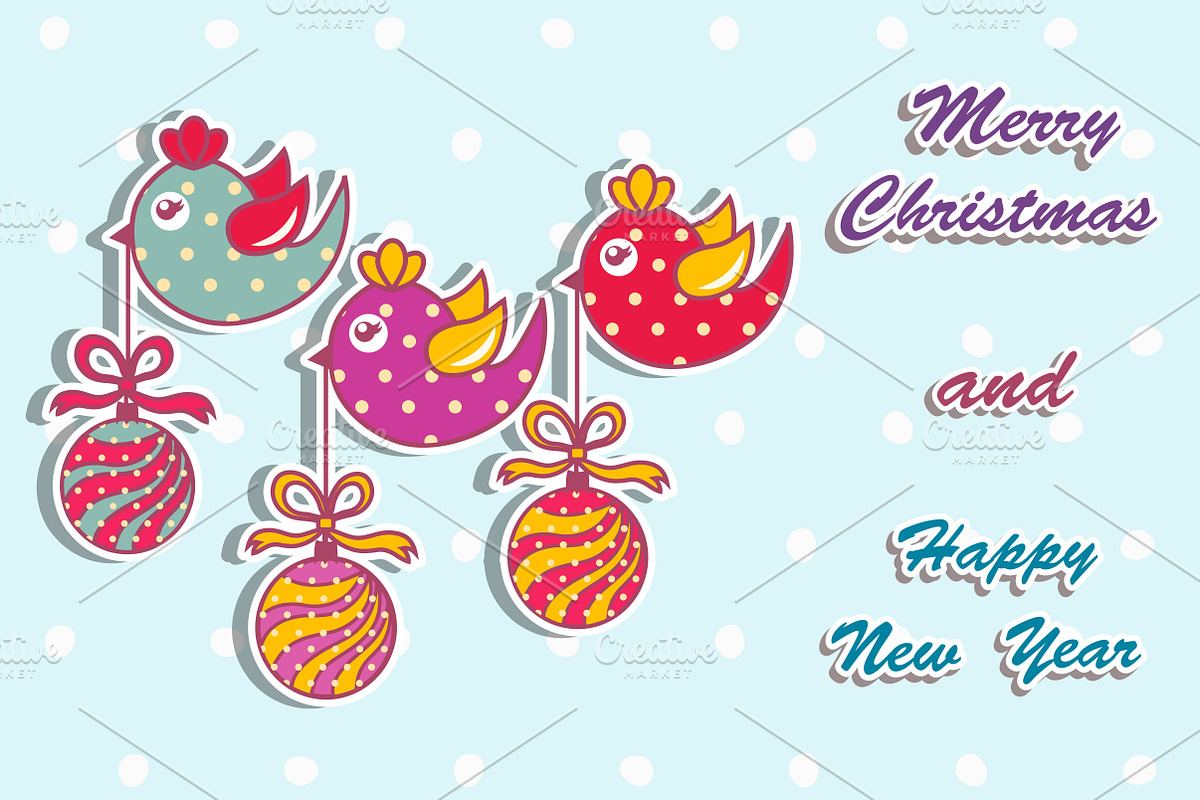 Sample Christmas cards, a Card Template by ykononova (Photo 7 of 9)