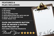 Floral Notebook KDP Interior, a Print Template by M9 Design (Thumbnail 3 of 3)