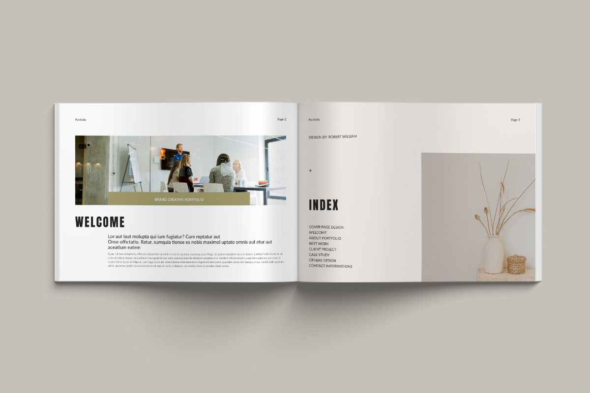 Portfolio Landscape Templates, a Brochure Template by Pixelpick (Photo 2 of 9)