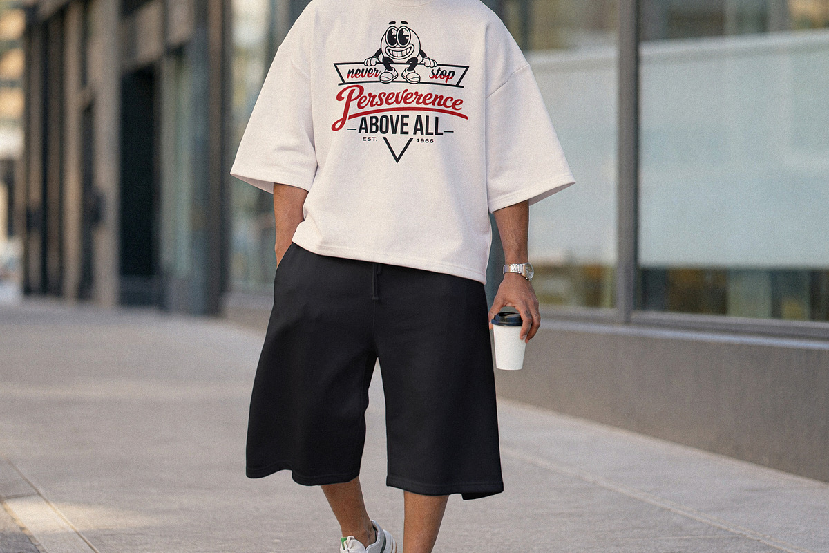Baggy Streetwear Tee Mockup, an Apparel Mockup by Designer Dude (Photo 1 of 2)