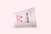 Ice Cream Tub Mockup, a Packaging Mockup by Dev.Rawat21 (Thumbnail 4 of 6)