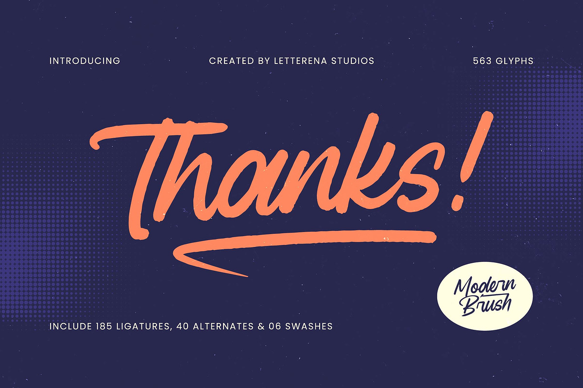 Ragtime Clansful Modern Brush Font, a Script Font by Letterena Studios Script (Photo 20 of 20)