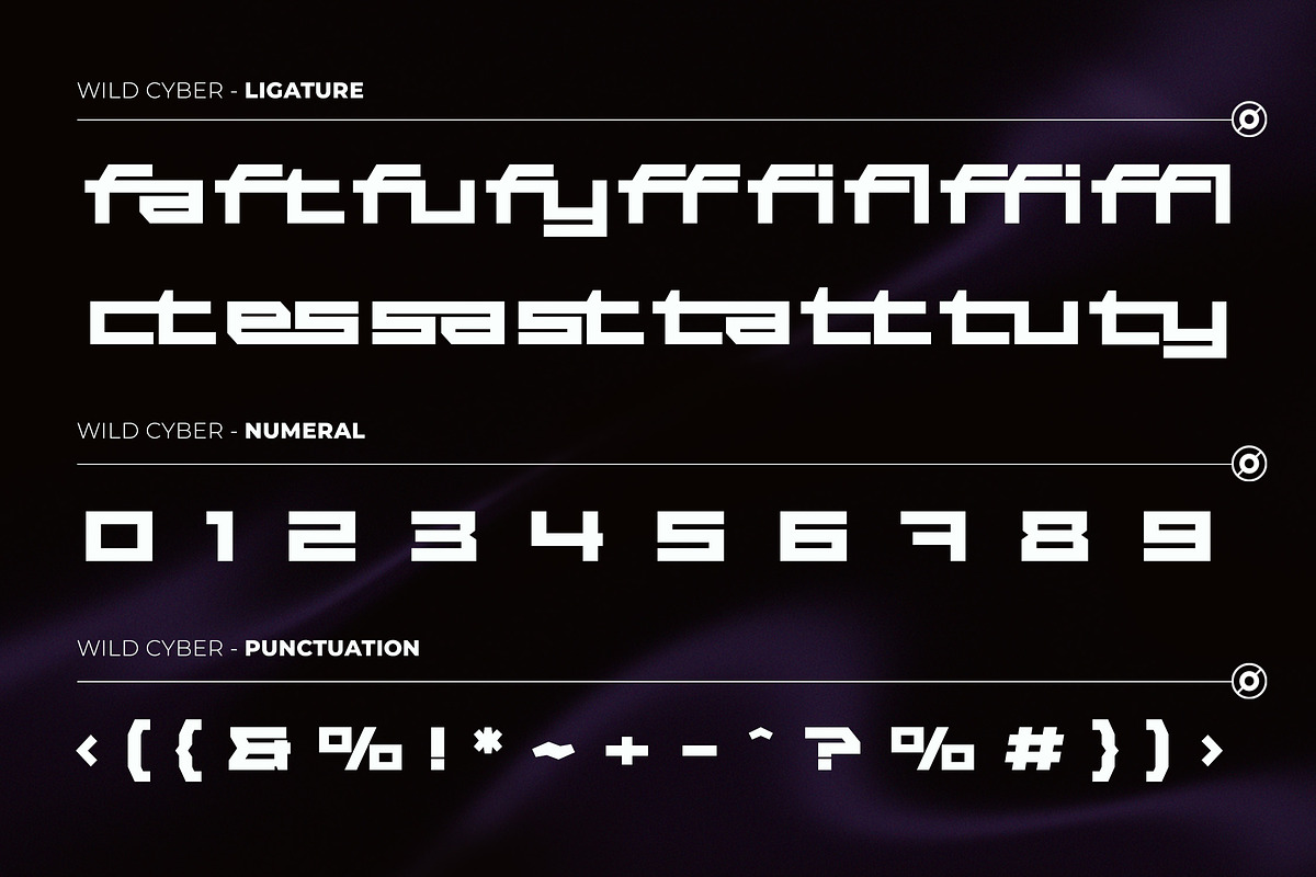 Wild Cyber - Modern Futuristic Font, a Sans Serif Font by Typia Nesia (Photo 11 of 11)
