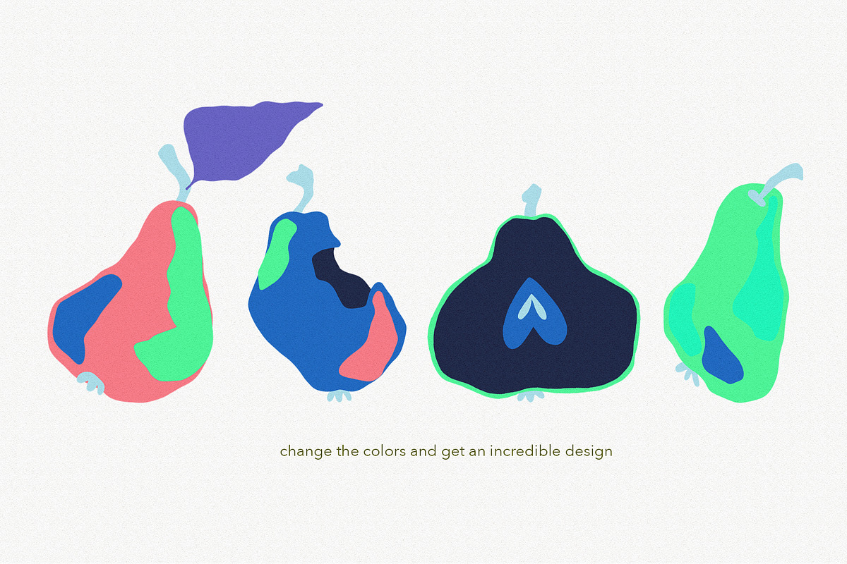 Pear Market Vector set, a Food Illustration by ArtPavo (Photo 6 of 7)
