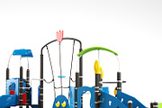 Kids playground equipment with slide, an Object 3D Model by NOMODOL (Thumbnail 5 of 7)