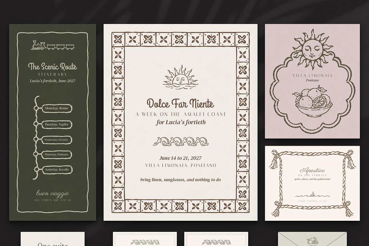 Vacation Invitation Creator Bundle, an Object Graphic by The October Creative (Photo 4 of 18)