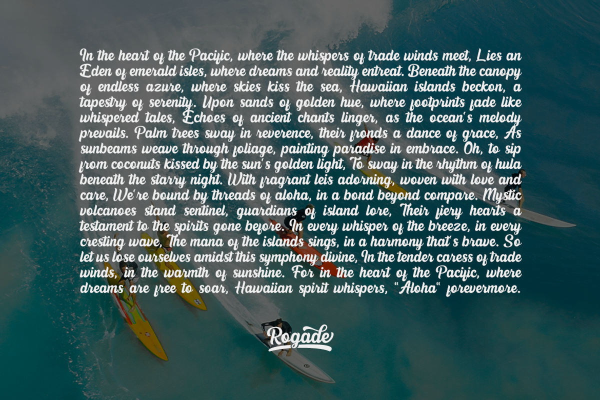 CF Rogade - Retro Groovy Script, a Script Font by Indotype Foundry (Photo 7 of 10)