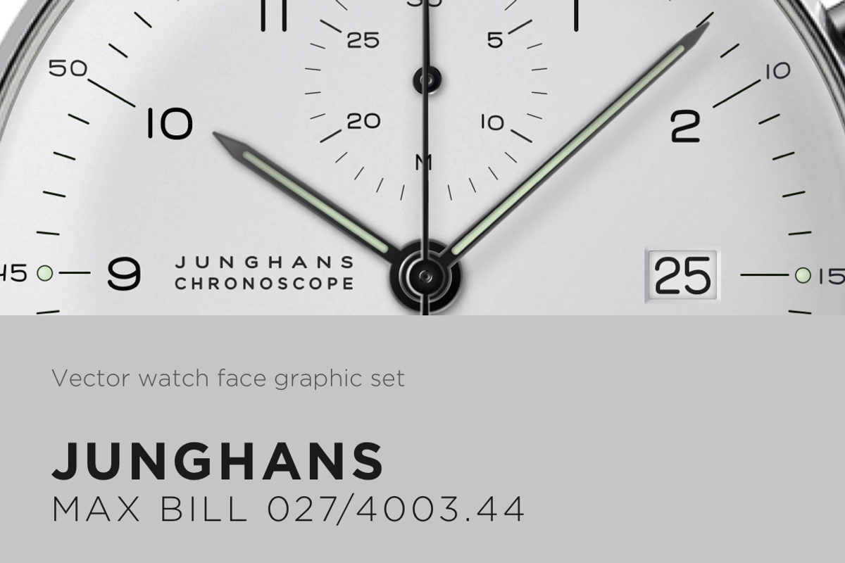 Watch face vector drawing- Max Bill, an Object Graphic by Iamjaydesign (Photo 1 of 6)