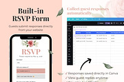 Pink Rose Wedding Website Invitation, a Landing Page Template by Everyday Perfection (Thumbnail 6 of 10)