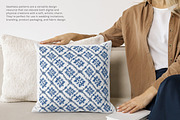 blue tile seamless pattern, a Pattern Graphic by Pink Studio Art (Thumbnail 5 of 5)