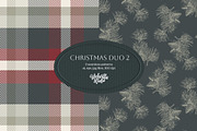 Christmas Duo Patterns vol3, a Pattern Graphic by Bloomart Studio (Thumbnail 1 of 3)