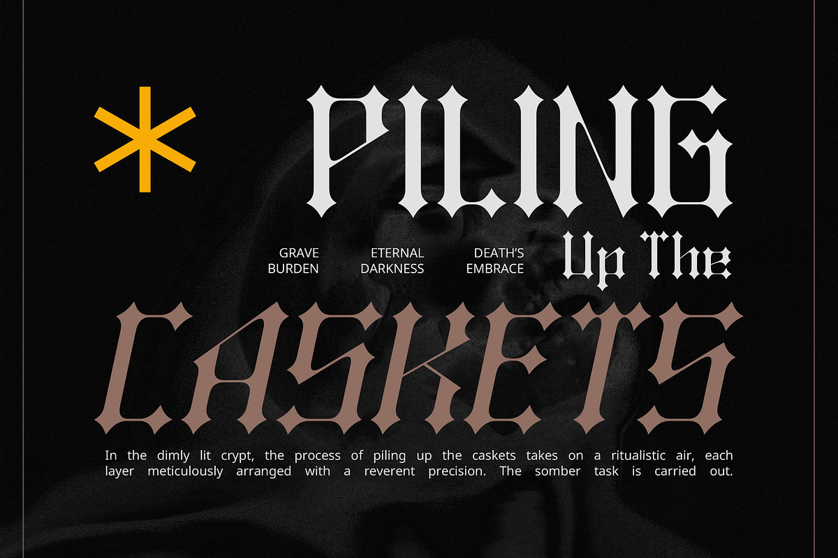 CS Colapse – Gothic Font, a Sans Serif Font by Craft Supply Co. (Photo 2 of 8)