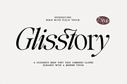 Glisstory, a Serif Font by Pista Mova (Thumbnail 1 of 20)