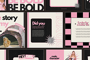 Pink Aesthetic Instagram Templates, a Social Media Template by Ad Astra Creations (Thumbnail 2 of 5)