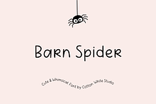 Barn Spider Cute Font