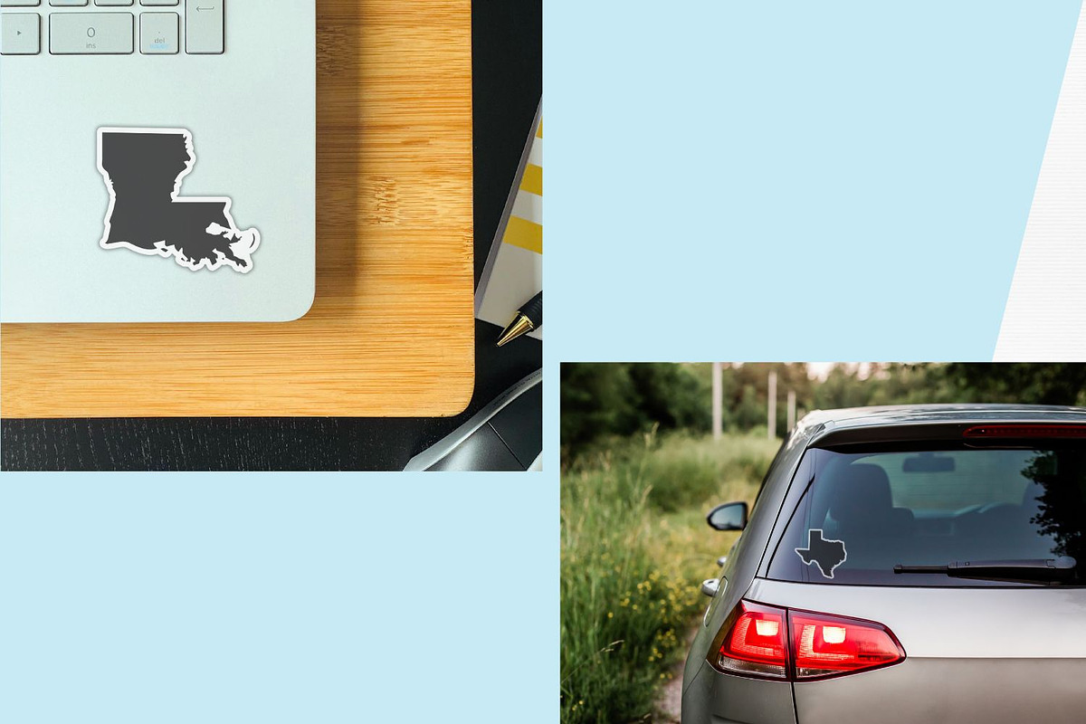50 States Stickers | Black Designs, an Object Graphic by DigitalDesignsLaura (Photo 11 of 11)