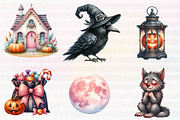Kawaii Blush Halloween Stickers, an Illustration by CreationArt (Thumbnail 4 of 5)