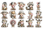 Ice Cream Animals PNG Clipart, an Animal Illustration by Nicolle's Colorful Art (Thumbnail 4 of 4)