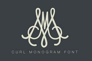 Baroque Curl Monogram Font TTF Web